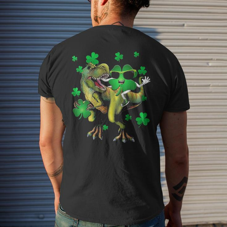 Shamrock RidingRex St Patricks Day Men's T-shirt Back Print Gifts for Him
