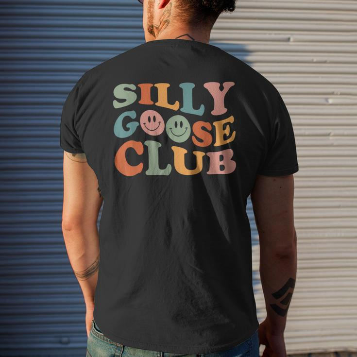 Silly Goose Club Silly Goose Meme Smile Face Trendy Costume Men's Back Print T-shirt Gifts for Him