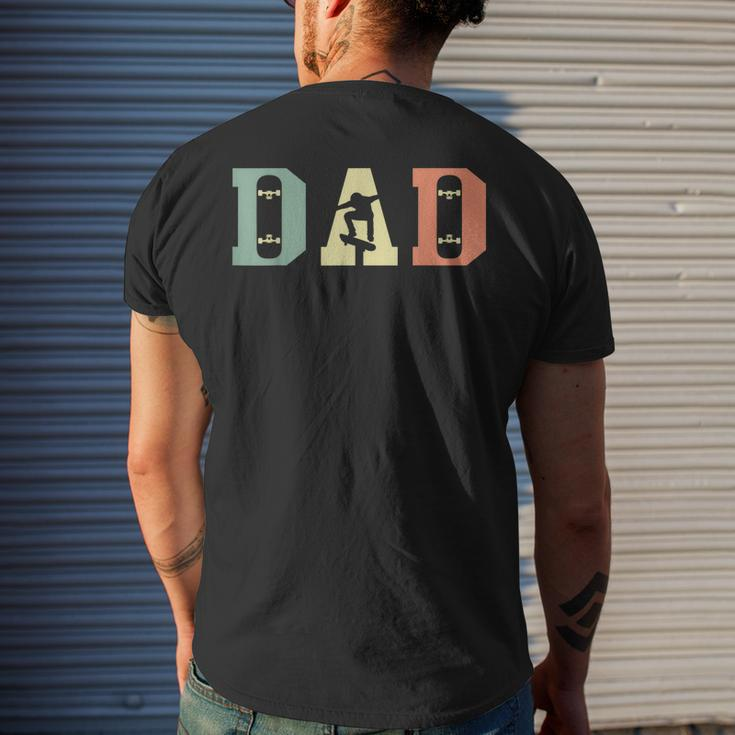 Skateboard Skater Dad Skating Skateboarding Fathers Day Gift For Mens Mens Back Print T-shirt Gifts for Him