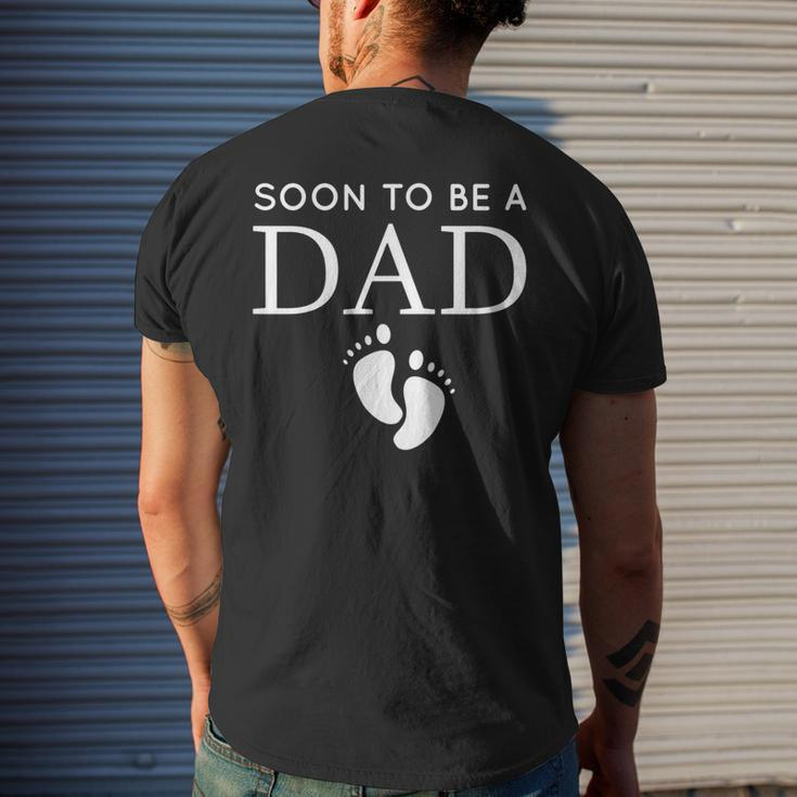 Soon To Be A Dad Unique FatherFor Would Be Daddy Men's T-shirt Back Print Gifts for Him