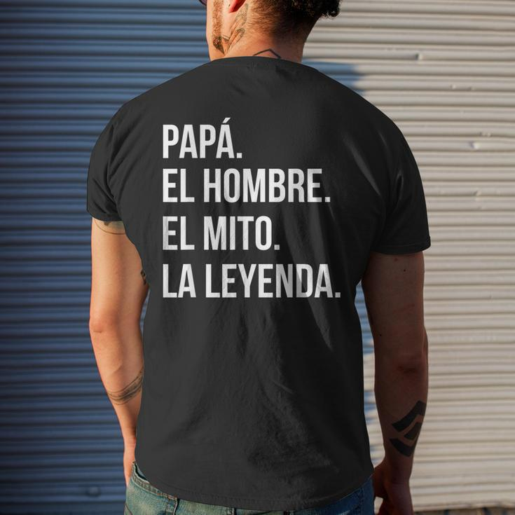 Spanish Gifts For Dad The Man The Myth The LegendGift For Mens Mens Back Print T-shirt Gifts for Him
