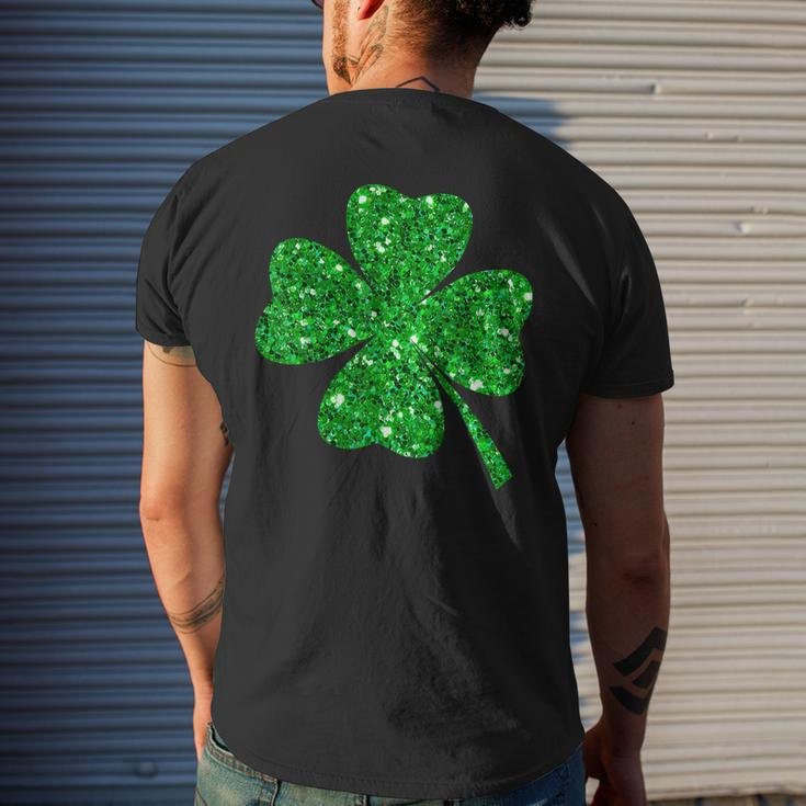 Sparkle Clover Shamrock Irish For St Patricks & Pattys Day Men's T-shirt Back Print Gifts for Him