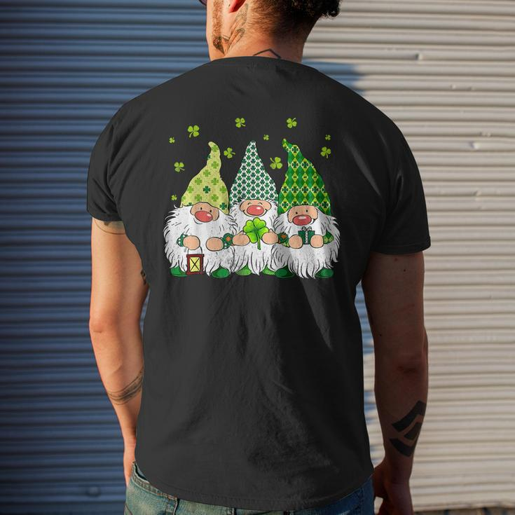 St Patricks Day Irish Gnomes Leprechauns Funky St Pattys Day V2 Men's T-shirt Back Print Gifts for Him