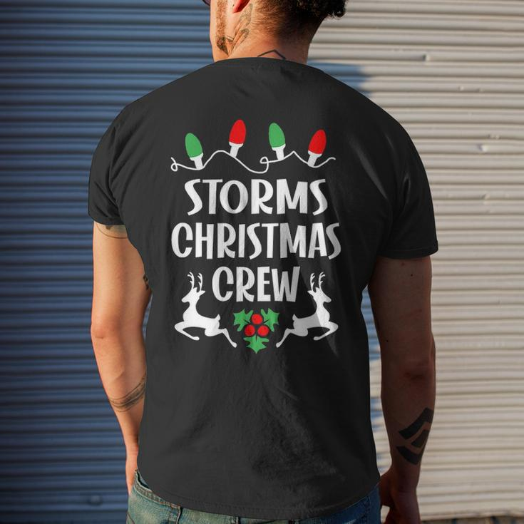 Storms Name Gift Christmas Crew Storms Mens Back Print T-shirt Gifts for Him