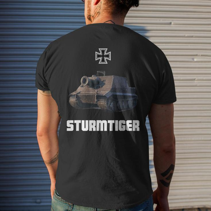 Sturmtiger German Heavy Tank Ww2 Military Sturmmörser Tiger Men's T-shirt Back Print Gifts for Him