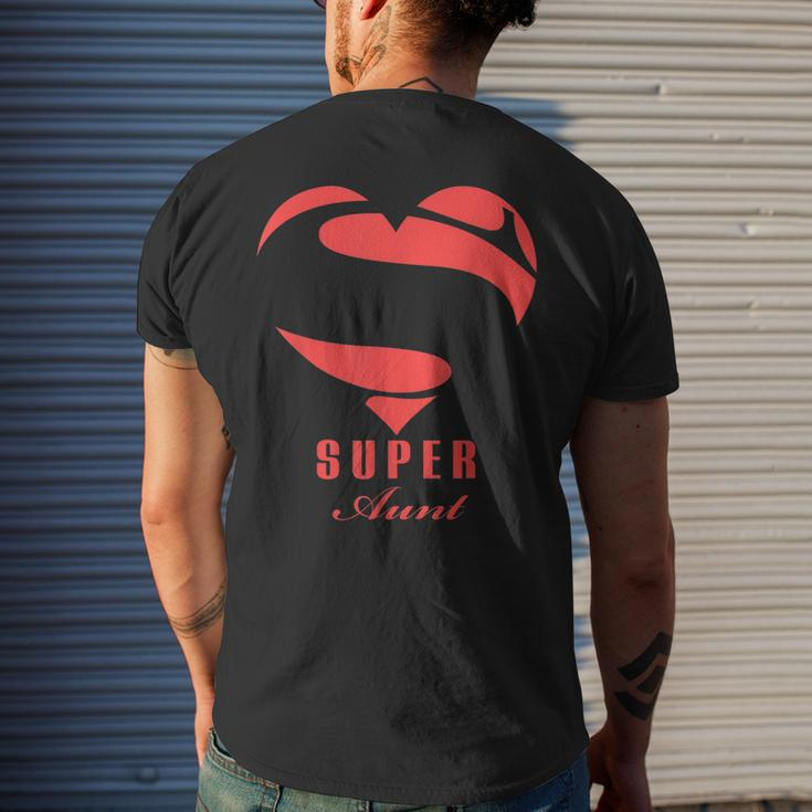 Super Aunt SuperheroGift Mother Father Day Mens Back Print T-shirt Gifts for Him