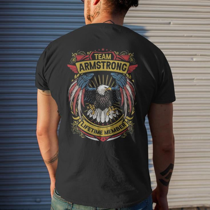 Team Armstrong Lifetime Member Armstrong Last Name Men's T-shirt Back Print Gifts for Him