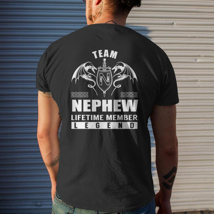 Team Nephew Lifetime Member Legend Men's T-shirt Back Print Gifts for Him