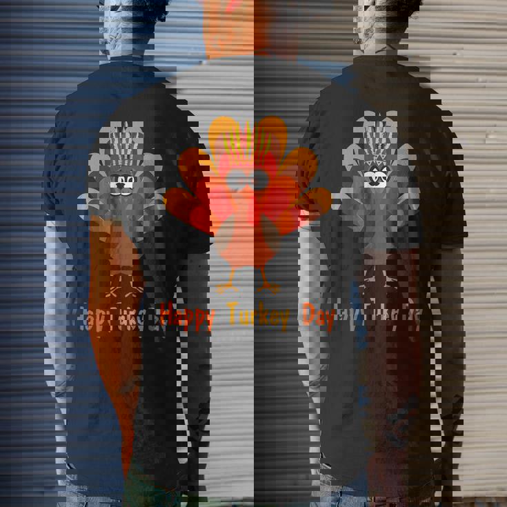 Thanksgiving Happy Turkey Day Fall Season Happy Thanksgiving Men's Back Print T-shirt Gifts for Him Thanksgiving Happy Turkey Day Fall Season Happy Thanksgiving Men's Back Print T-shirt Gifts for Him