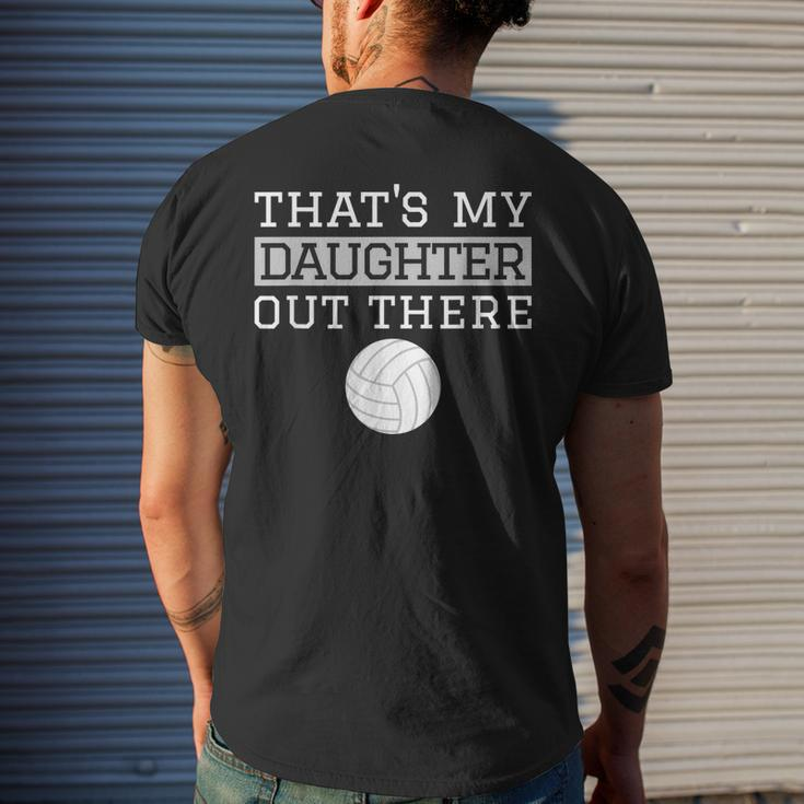 Thats My Daughter Out There For Mom Dad Volleyball Men's Back Print T-shirt Gifts for Him