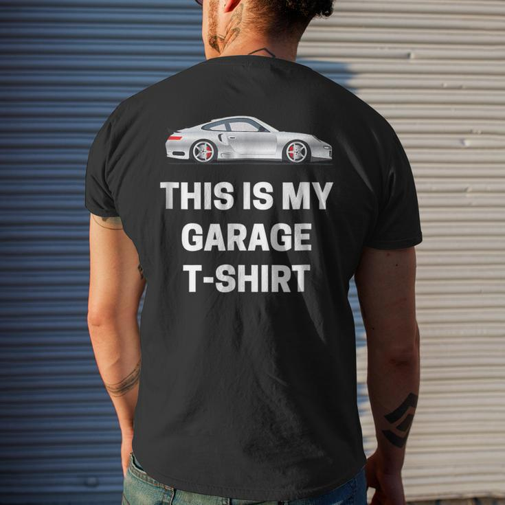 This Is My Garage Funny Car Guy Racing Mechanic Mens Back Print T-shirt Gifts for Him