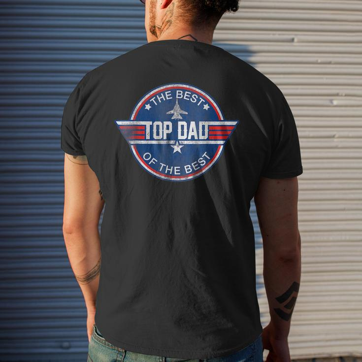 Top Dad The Best Of The Best Cool 80S 1980S Fathers Day Mens Back Print T-shirt Gifts for Him