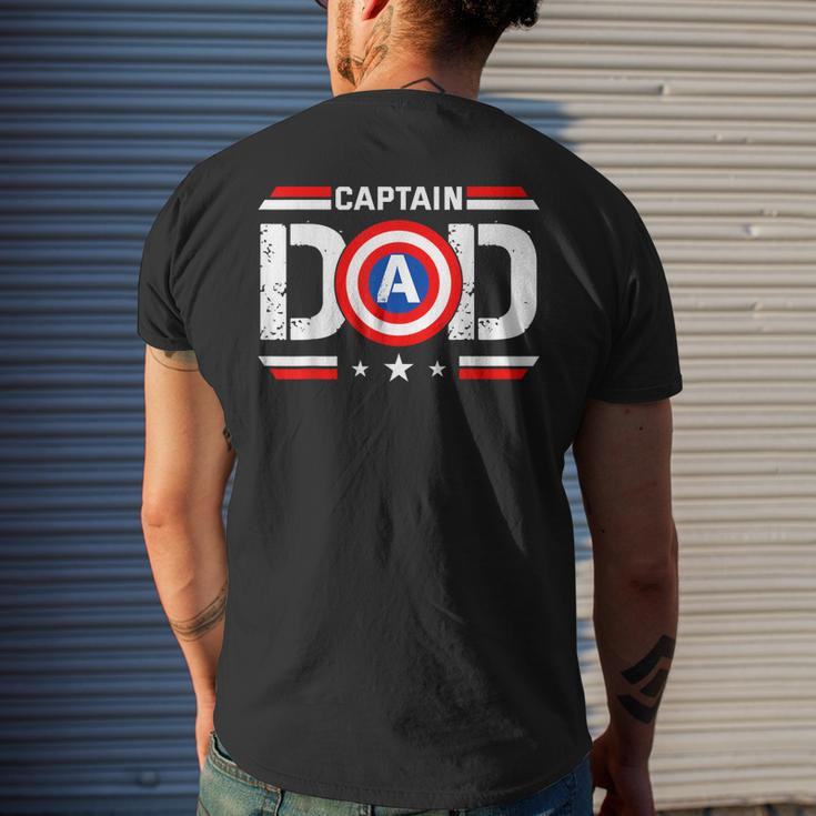 Top Vintage Dad Christmas Superhero Fathers Day Birthday Gift For Mens Mens Back Print T-shirt Gifts for Him