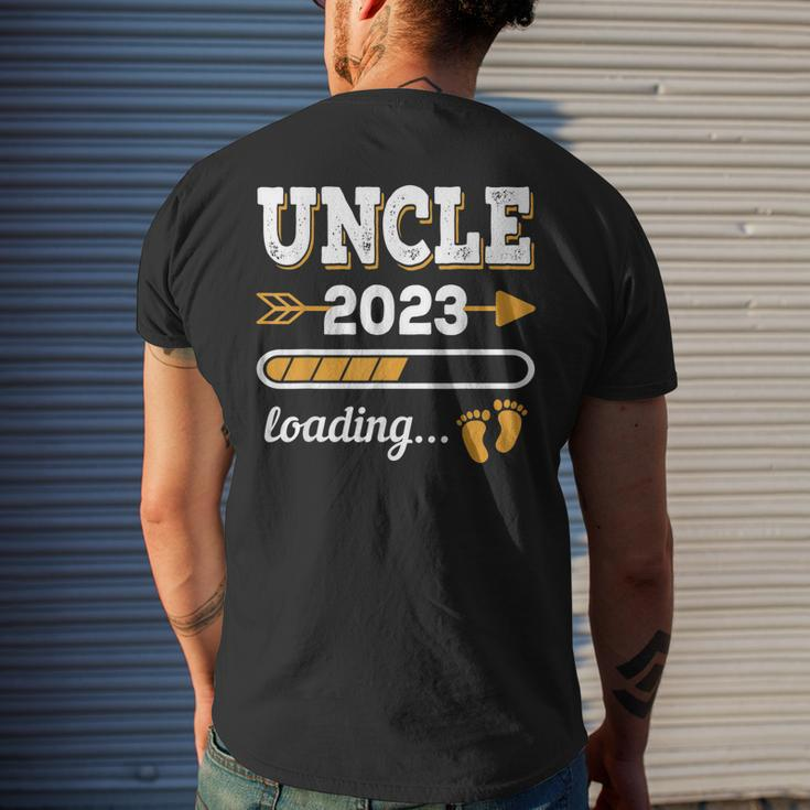 Uncle 2023 Loading Pregnancy Announcement Nephew Niece Gift For Mens Mens Back Print T-shirt Gifts for Him