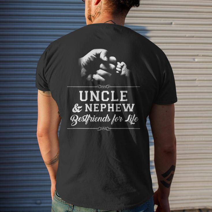 Uncle Nephew Friends Fist Bump Avuncular Family Cool Gift For Mens Mens Back Print T-shirt Gifts for Him