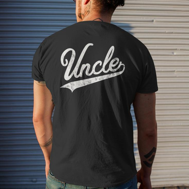 Uncle Vintage Retro Style Father’S Day Gift For Papa Uncle Mens Back Print T-shirt Gifts for Him