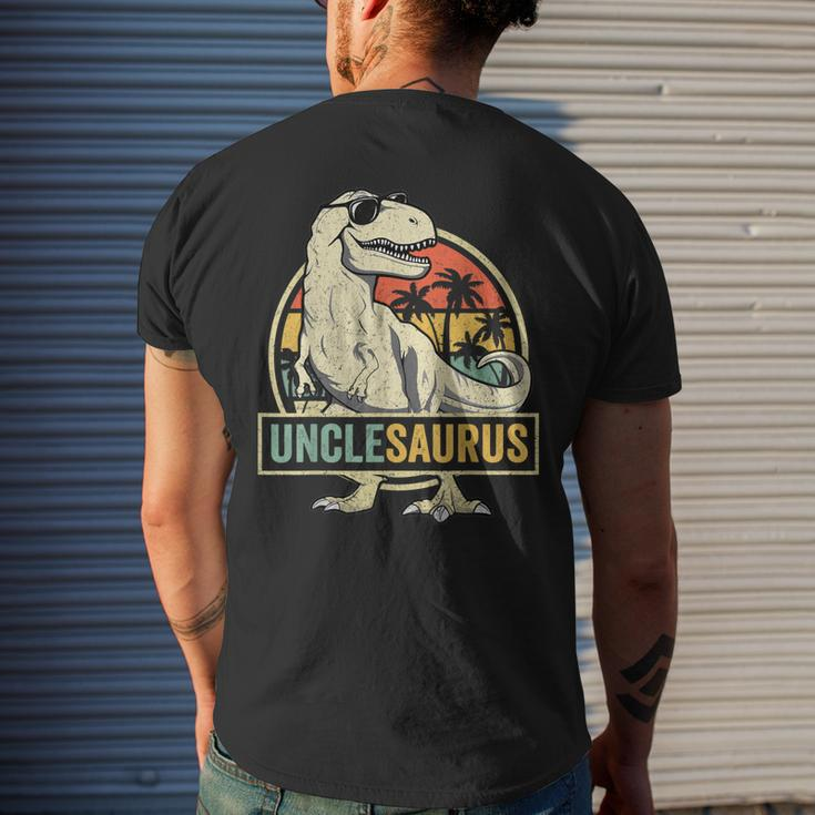 UnclesaurusRex Dinosaur Uncle Saurus Family Matching Men's Back Print T-shirt Gifts for Him