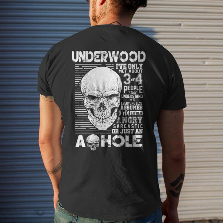 Underwood Name Gift Underwood Ively Met About 3 Or 4 People Mens Back Print T-shirt Gifts for Him