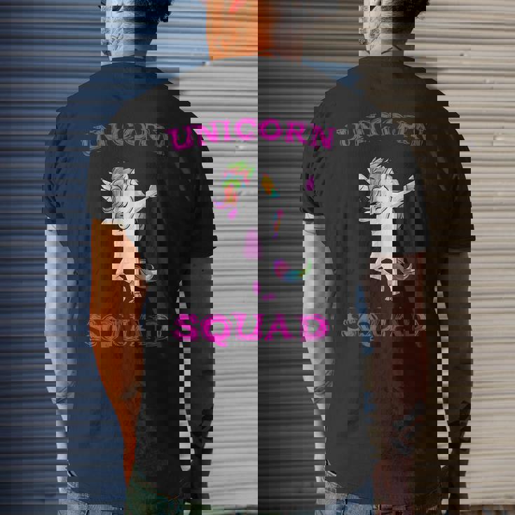 Unicorn Squad Dabbing Dab Dance Men's Back Print T-shirt Gifts for Him Unicorn Squad Dabbing Dab Dance Men's Back Print T-shirt Gifts for Him