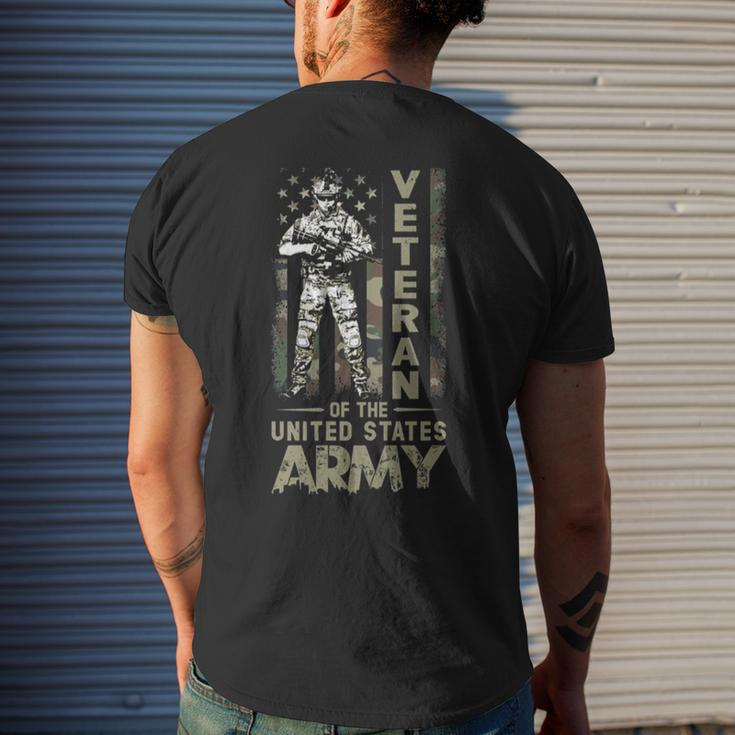United States Army Veteran Veterans Day Men's Back Print T-shirt Gifts for Him