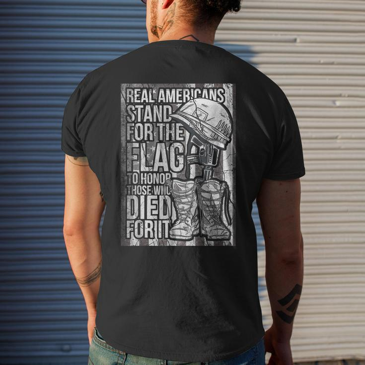Us Veteran Veterans Day Us Patriot V3 Men's T-shirt Back Print Gifts for Him