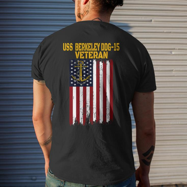 Uss Berkeley Ddg-15 Destroyer Veterans Day Fathers Day Dad Men's T-shirt Back Print Gifts for Him