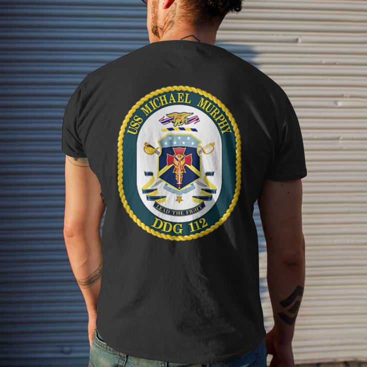 Uss Michael Murphy Ddg-112 Navy Destroyer Military Men's T-shirt Back Print Gifts for Him