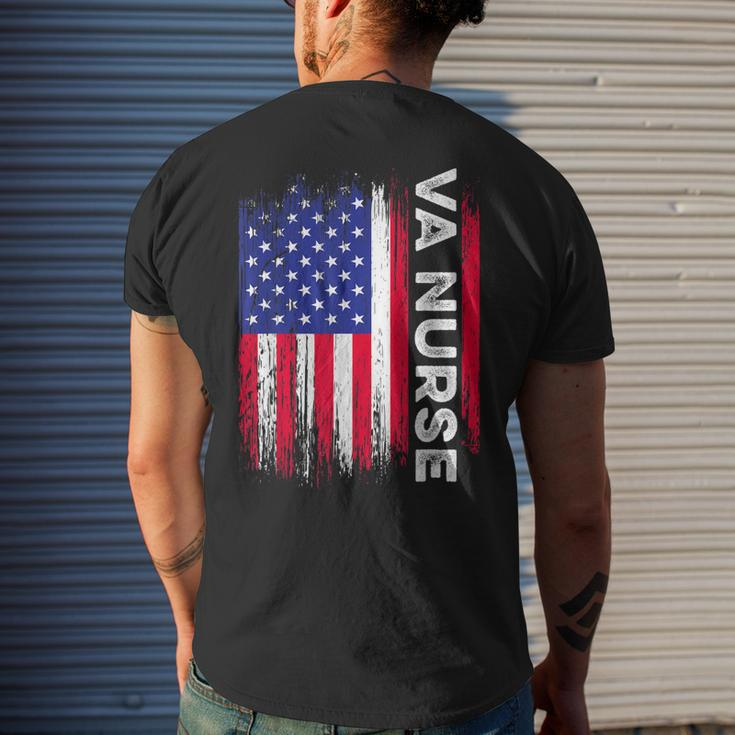 Va Nurse Veterans Affairs Nursing Military Rn Mens Back Print T-shirt Gifts for Him