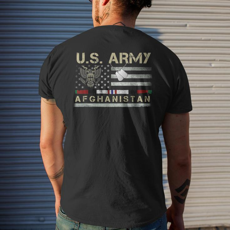 Vintage Afghanistan Veteran Us Army Military Mens Back Print T-shirt Gifts for Him