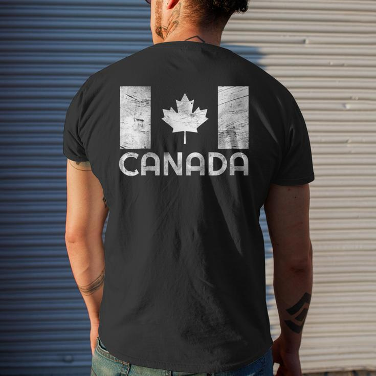 Vintage Canada Flag Shirt Canada Day V3 Men's Back Print T-shirt Gifts for Him