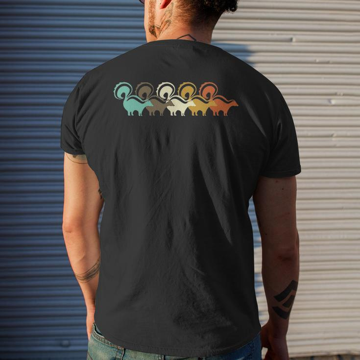 Vintage Retro Skunk Animal Lover Zookeeper Men's T-shirt Back Print Gifts for Him
