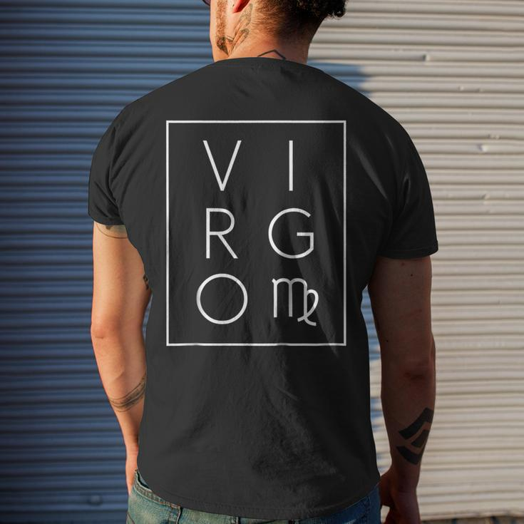 Virgo Shirt Zodiac Sign Astrology Tshirt Birthday Men's Back Print T-shirt Gifts for Him