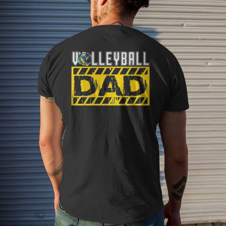 Volleyball Dad For Men Fathers Day Birthday Coach Men's T-shirt Back Print Gifts for Him