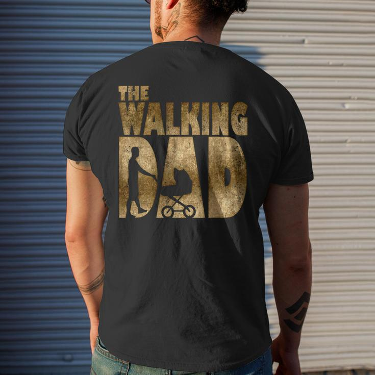Mens Walking Dad For New Fathers Day Men's Back Print T-shirt Gifts for Him