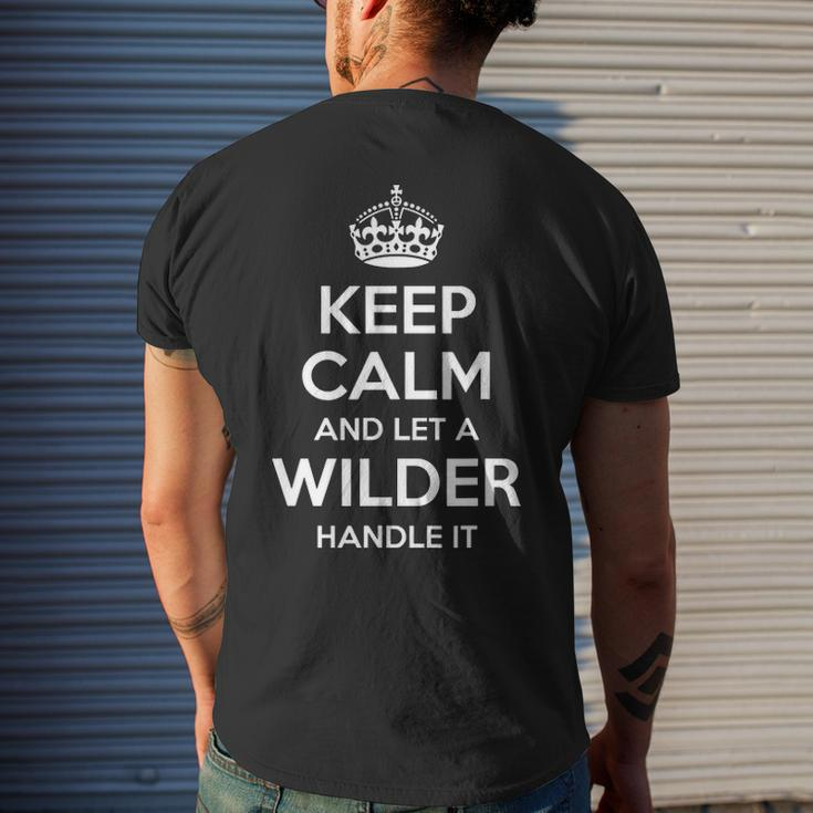 Wilder Surname Family Tree Birthday Reunion Idea Men's T-shirt Back Print Gifts for Him