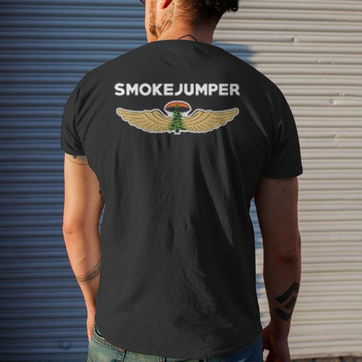 Wildland Smokejumper Fire Rescue Department Fireman Men's T-shirt Back Print Gifts for Him