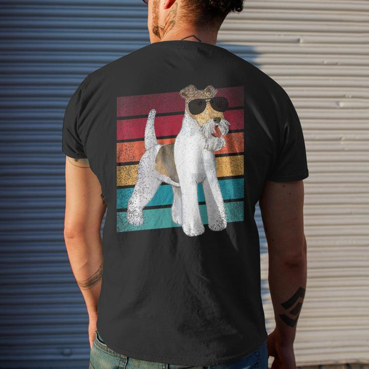 Wire Hair Fox Terrier Dog Mom Dad Clothing Men's Back Print T-shirt Gifts for Him