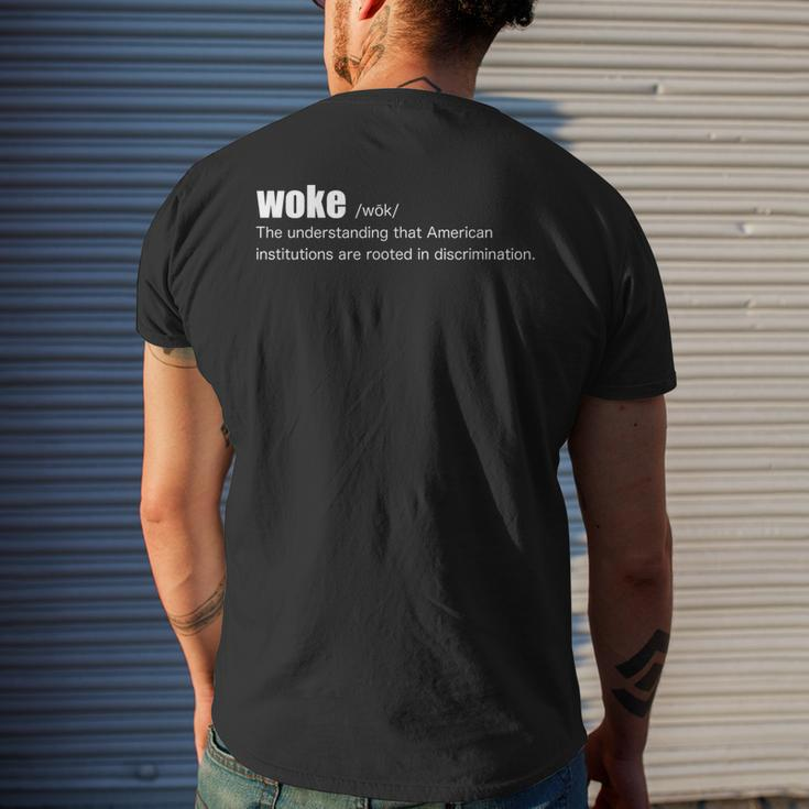 Woke Defined Live8rts Str8evil Woke Men's Back Print T-shirt Gifts for Him