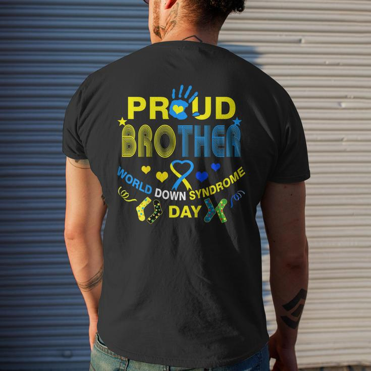 World Down Syndrome Day BrotherShirt - Awareness March 21 Men's Back Print T-shirt Gifts for Him