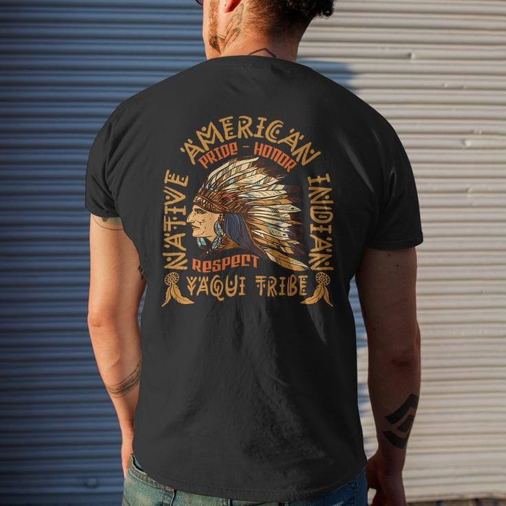 Yaqui Tribe Native American Indian Yaqui Mens Back Print T-shirt Gifts for Him