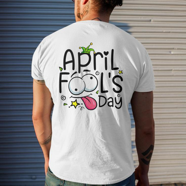 April Fools Day 1St April Jokes Happy April Fools Day Men's Back Print T-shirt Gifts for Him