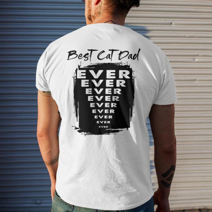 Best Cat Dad Ever V2 Men's Back Print T-shirt Gifts for Him