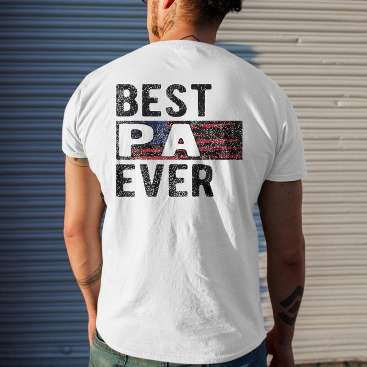 Best Pa Ever Proud Pa Grandpa Gift For Mens Mens Back Print T-shirt Gifts for Him