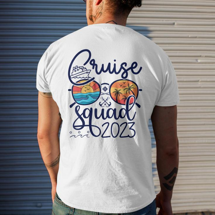 Cruise Squad 2023 Vacation Matching Family Group Squad Men's Back Print T-shirt Gifts for Him