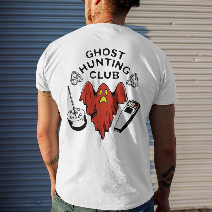 Ghost Hunting Club BaseballMen's Back Print T-shirt Gifts for Him