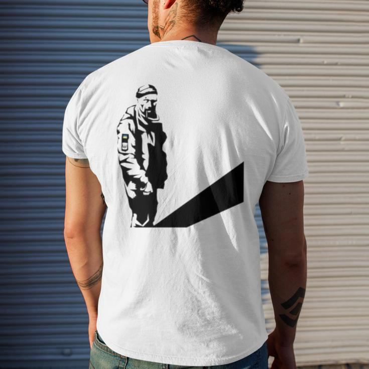 Hero Of Ukraine Oleksandr Matsiyevsky Men's Back Print T-shirt Gifts for Him