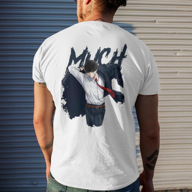 Mashle Anime And Manga Mash Burnedead Men's Back Print T-shirt Gifts for Him