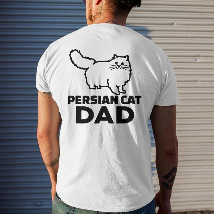 Persian Cat Dad Funny Cats Lover Father’S Day Gifts Mens Back Print T-shirt Gifts for Him