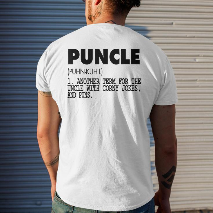 Puncle For The Uncle That Is Funny Gift Mens Back Print T-shirt Gifts for Him