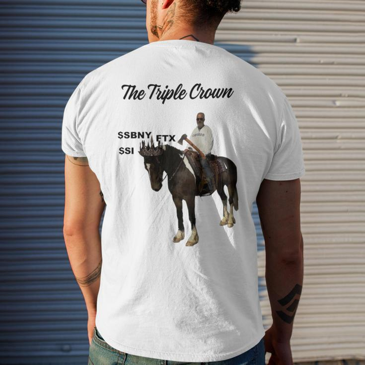 The Triple Crown Sbny Ftx Si Men's Back Print T-shirt Gifts for Him